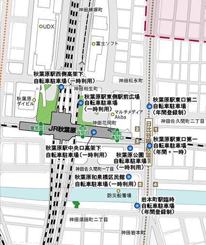 自転車駐車場MAP